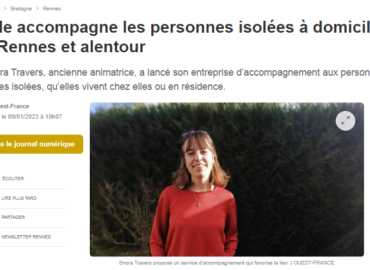 article - ouest france - personnes âgées - accompagnement - domicile